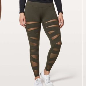 Lululemon Wunder Under Pant Tech Mesh 28"